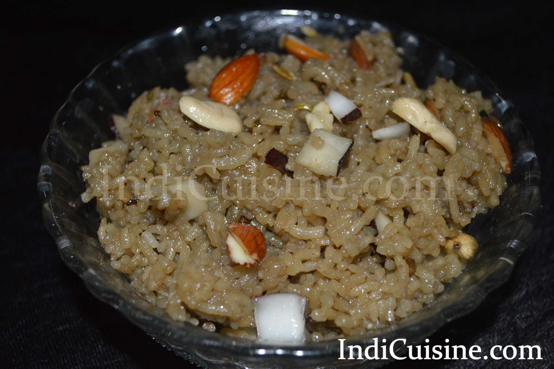 Jaggery Rice Recipe, How to make Gur Wale Chawal, Jaggery Rice Image