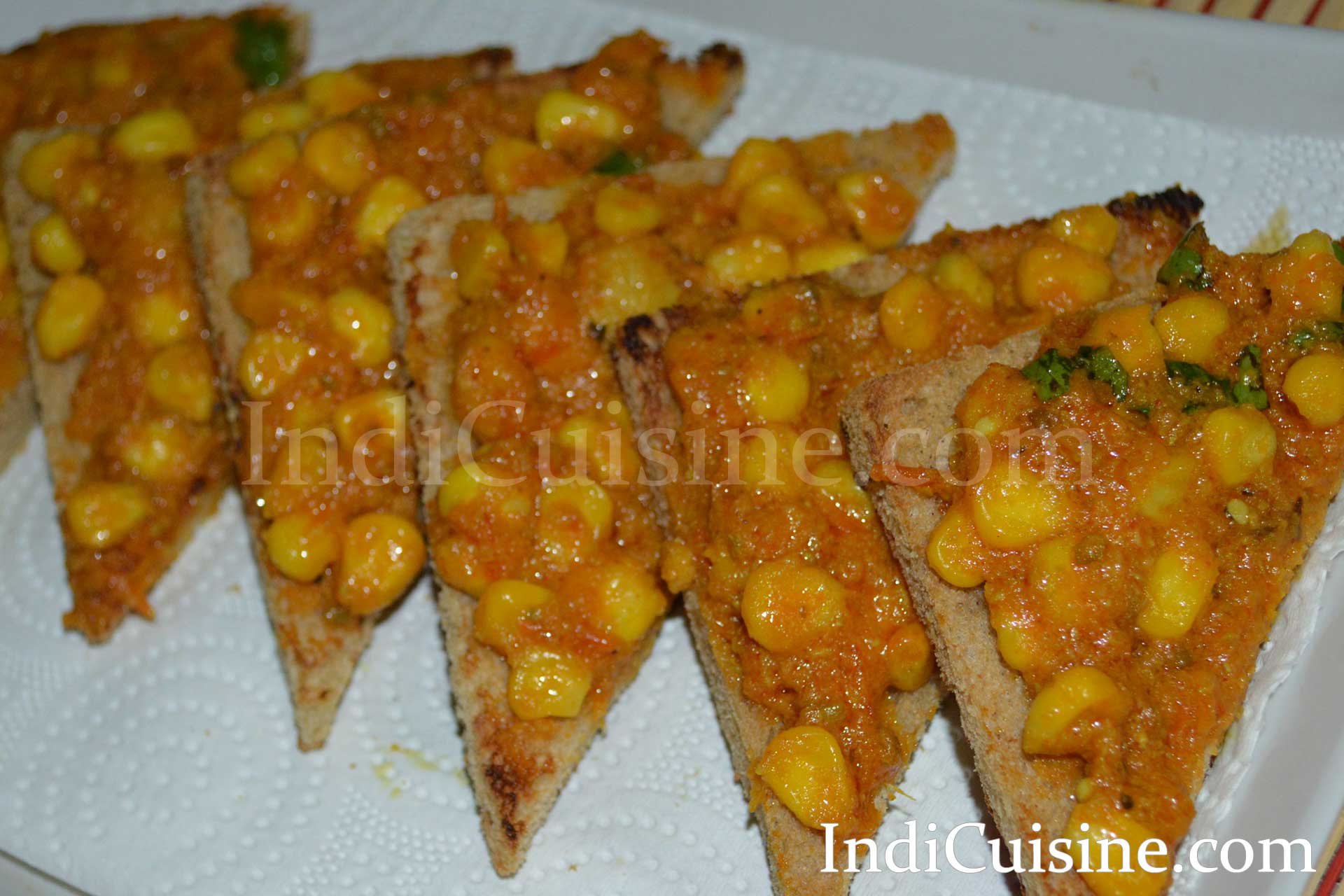 Bread Corn Toast Recipe image, Bread Corn Toast Photo